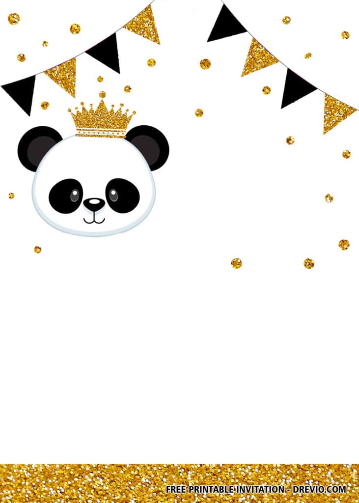 Free Panda Birthday Invitations