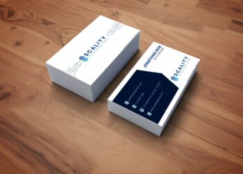 photorealistic business card mockup 2