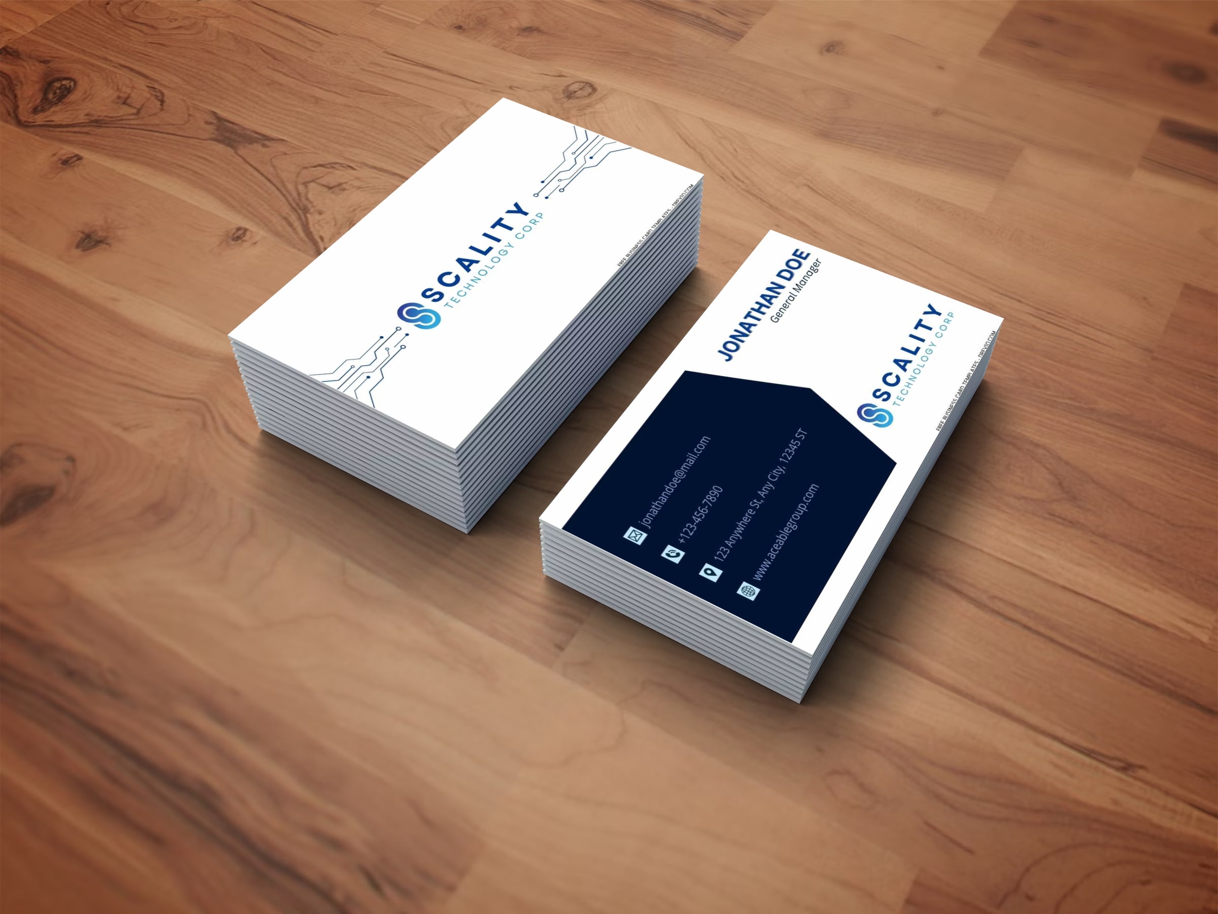 FREE Professional Corporate Business Card Template