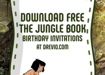 FREE Editable Jungle Book Birthday Invitations