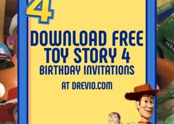 FREE Editable Toy Story 4 Birthday Invitations