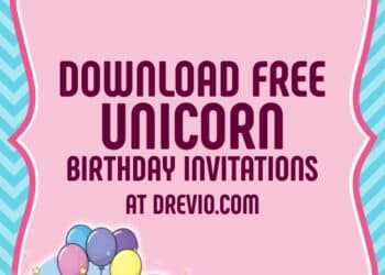 FREE Editable Unicorn Birthday Invitations