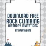 Planning a Rock Climbing Birthday Bash + FREE Themed Invitations