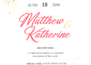 Pink Flowers Watercolor Wedding Invitations