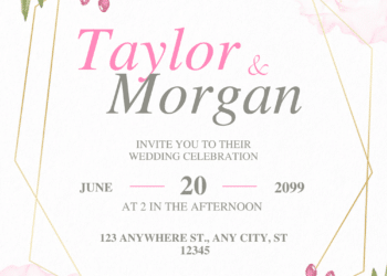 Pink Anemone Flower Wedding Invitations