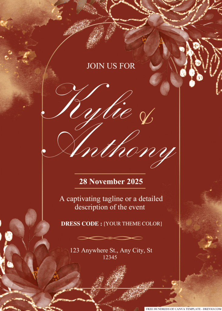 Pink Rose and Eucalyptus Greenery Wedding Invitations