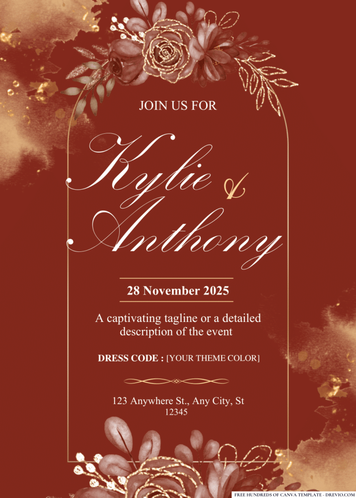 Pink Rose and Eucalyptus Greenery Wedding Invitations
