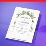 (Easily Edit PDF Invitation) Enchanting Floral And Greenery Arch Wedding Invitation