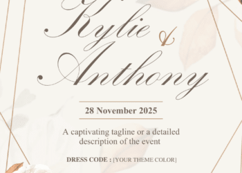 Autumn Floral Bouquet Wedding Invitations
