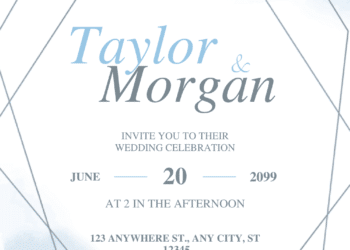 Blue Pastel Floral Bouquet Wedding Invitations