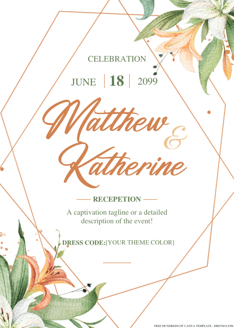 Watercolor Flower Wreath Wedding Invitations