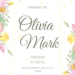 Spring Watercolor Floral Wedding Invitations