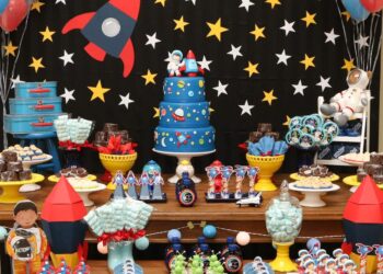 Astronauts Birthday Party Dessert Table