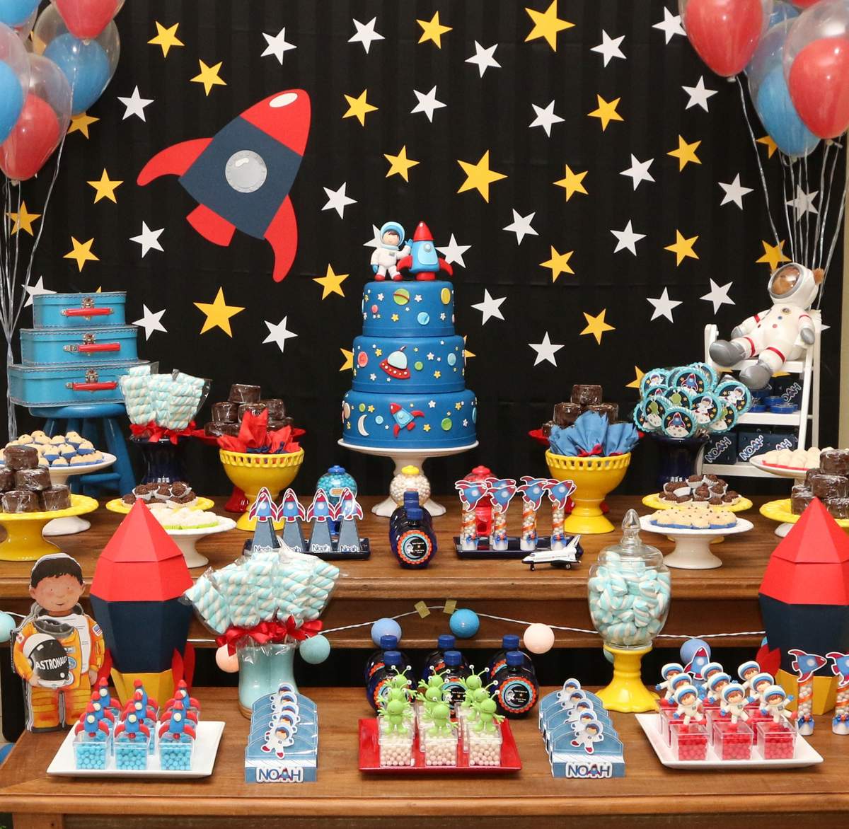 Astronauts Birthday Party Dessert Table