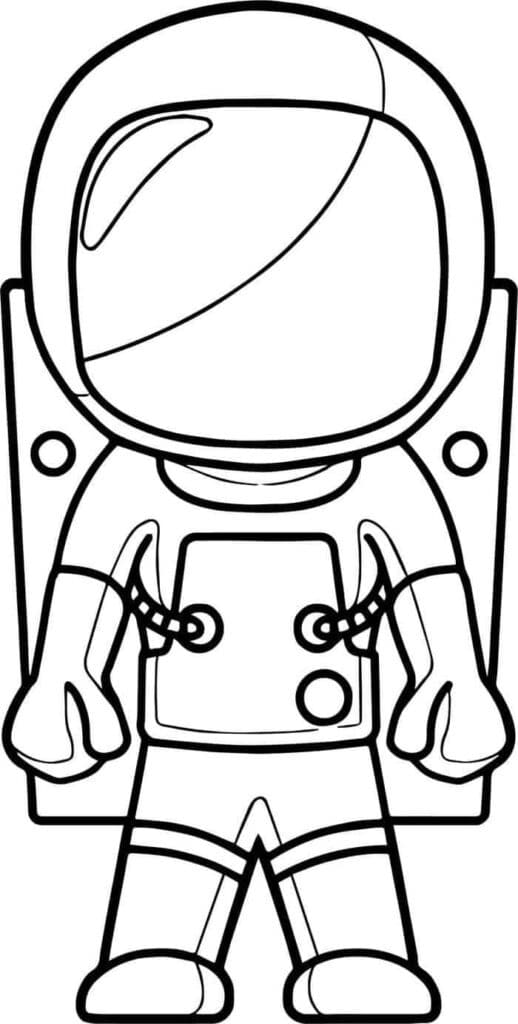 Astronauts Coloring Page 3