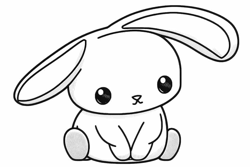 Bunny Coloring Page 5