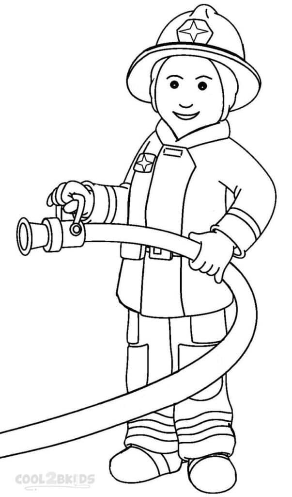 Firefighter Coloring Pages 3