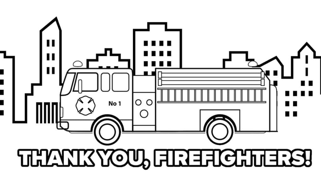 Firefighter Coloring Pages 4