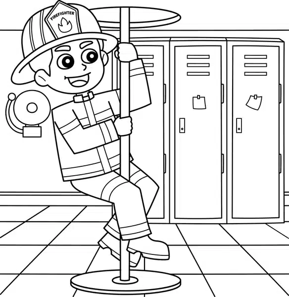Firefighter Coloring Pages 5