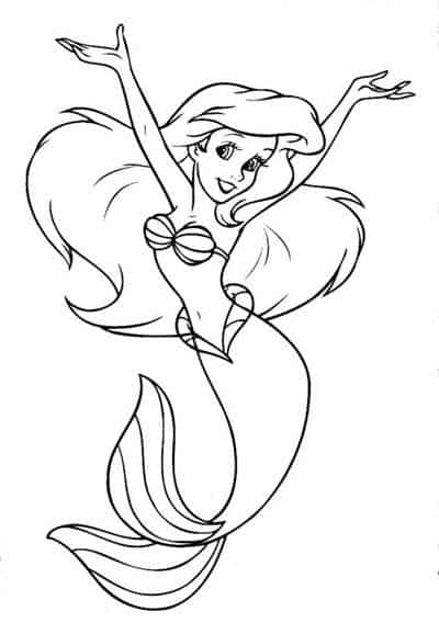 Little Mermaid Coloring Pages 1