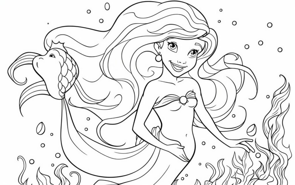 Little Mermaid Coloring Pages 2 1