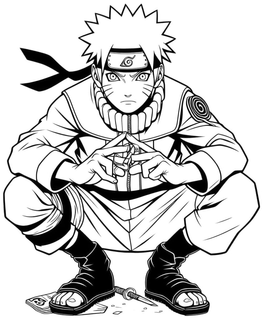 Naruto Coloring Page 3 1