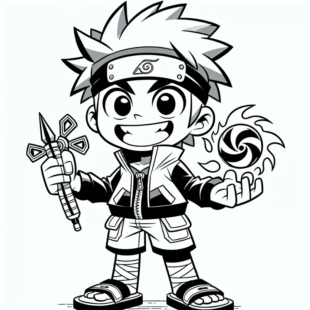 Naruto Coloring Page 4 1