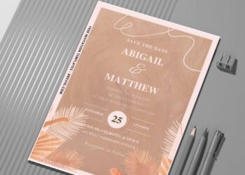 (Easily Edit PDF Invitation) Artistic Boho Wedding Invitation G
