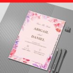(Easily Edit PDF Invitation) Hawaiian Floral Wedding Invitation