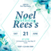 Blue Flowers Watercolor Birthday Invitations