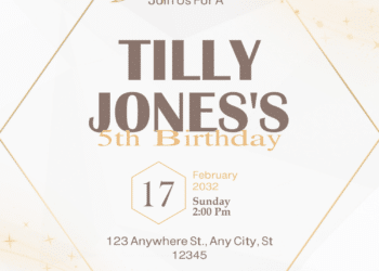 Watercolor White and Pink Floral Birthday Invitations