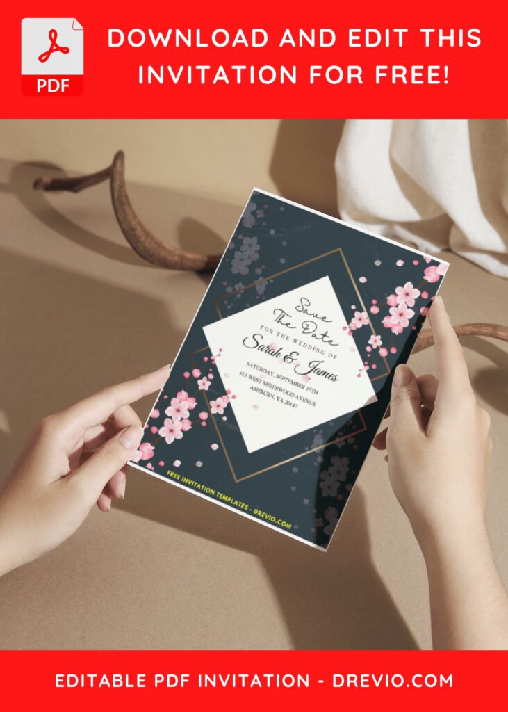 Sakura Wedding Invitation