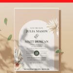 (Easily Edit PDF Invitation) Wanderlust Bohemian Wedding Invitation