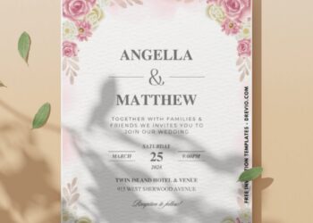 (Easily Edit PDF Invitation) Classic Greenery Floral Wedding Invitation