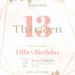 Pink Rose Bloom Floral Birthday Invitations