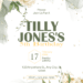 White Flowers Rustic Garden Birthday Invitations
