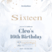 White and Blue Watercolor Birthday Invitations