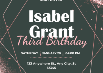 Pink Rose Flowers Eucalyptus Greenery Birthday Invitations