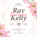 Watercolor Pink Tulip Floral Bouquet Birthday Invitations