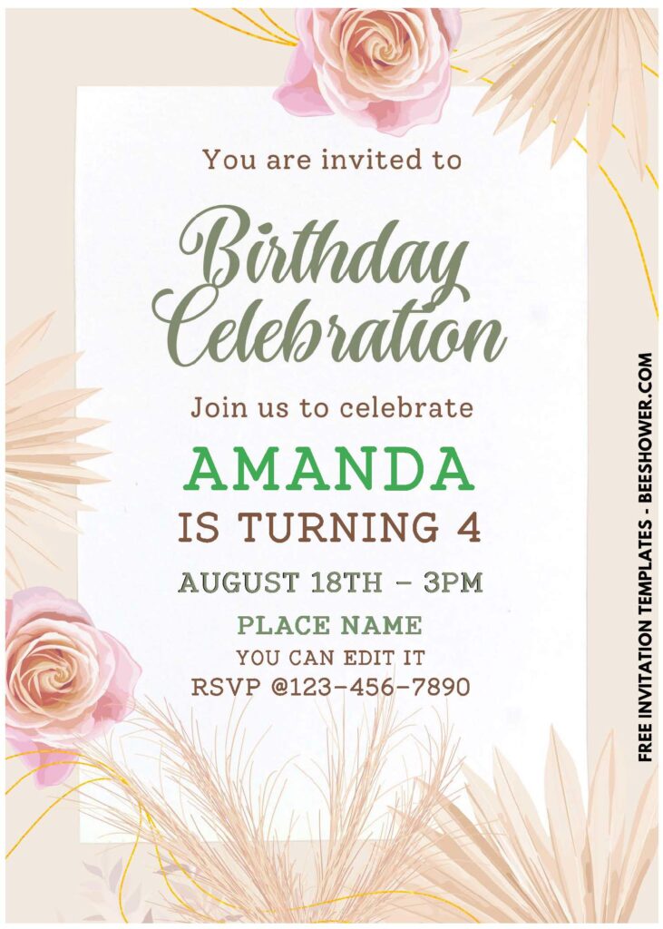 Floral Birthday B