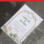 (Easily Edit PDF Invitation) Chic Greenery Arch Wedding Invitation