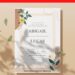 (Easily Edit PDF Invitation) Modern Floral Deco Wedding Invitation