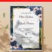 (Easily Edit PDF Invitation) Glitter Gold And Floral Wedding Invitation