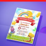 (Free PDF Invitation) Rainbow Dash Backyardigans Birthday Invitation