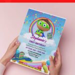 (Free PDF Invitation) Rainbow Super Why Birthday Invitation
