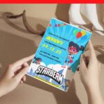 (Free PDF Invitation) Super Epic Starbeam Birthday Invitation