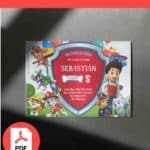 ( FREE Editable PDF ) Ready and Go Paw Patrol Birthday Invitation Templates