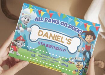(Free PDF Invitation) Paws On Deck PAW Patrol Birthday Invitation