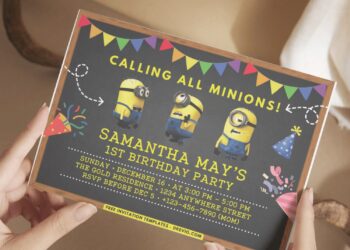 Kids Invitation with Bob, Stuart and Kevin