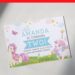 (Free PDF Invitation) Magical Unicorn Utopia Birthday Invitation